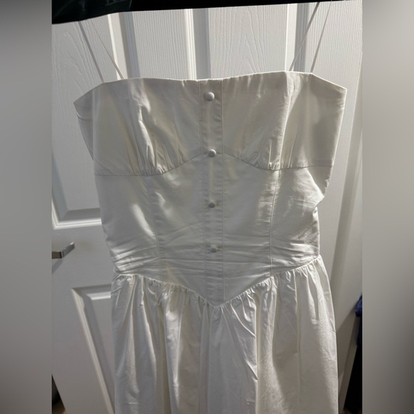 AMANDA UPRICHARD White Strapless Holland Dress - Picture 9 of 15